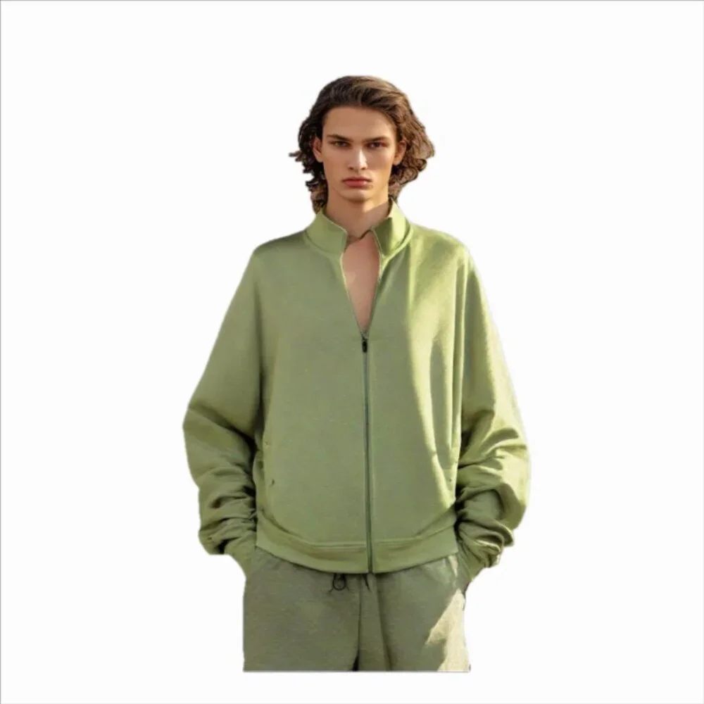 Ted Baker London Robine Olive Green Front Zip Jacket Size 6 (US XXL)
